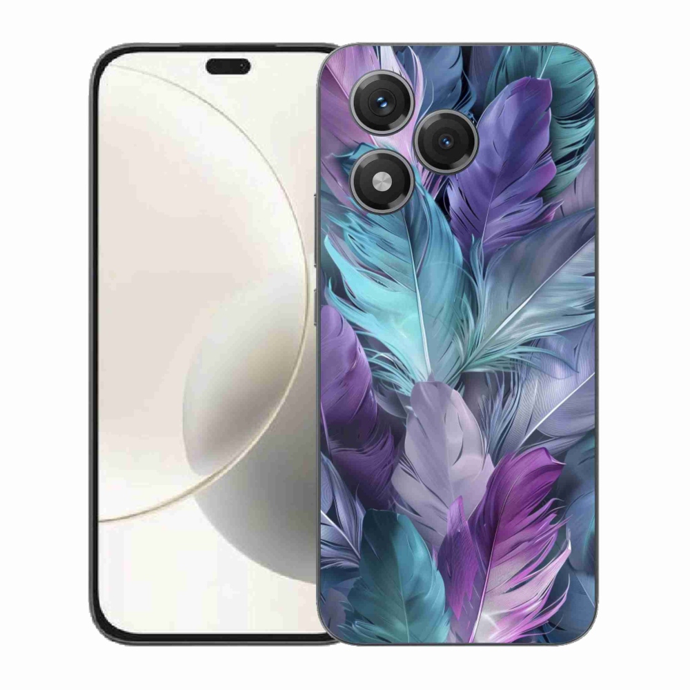 Gélový kryt mmCase na Honor 400 Lite - farebné perie 2