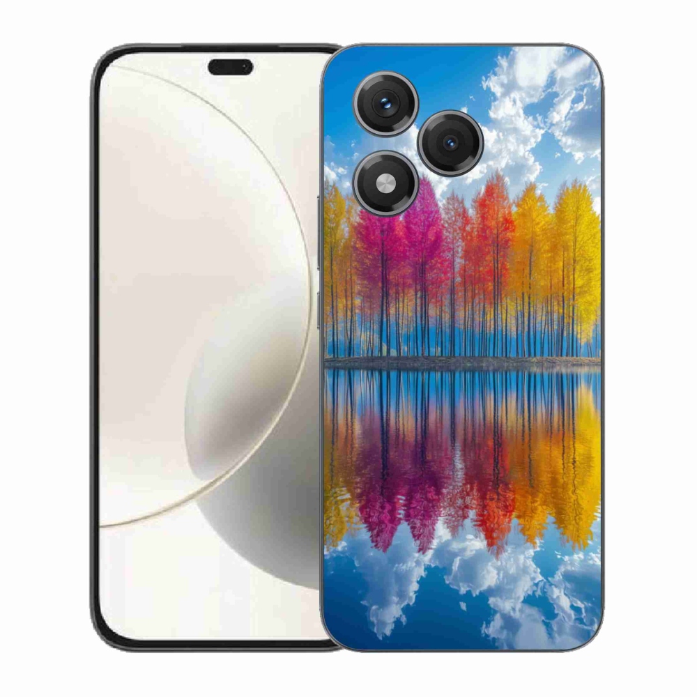 Gélový kryt mmCase na Honor 400 Lite - farebné stromy