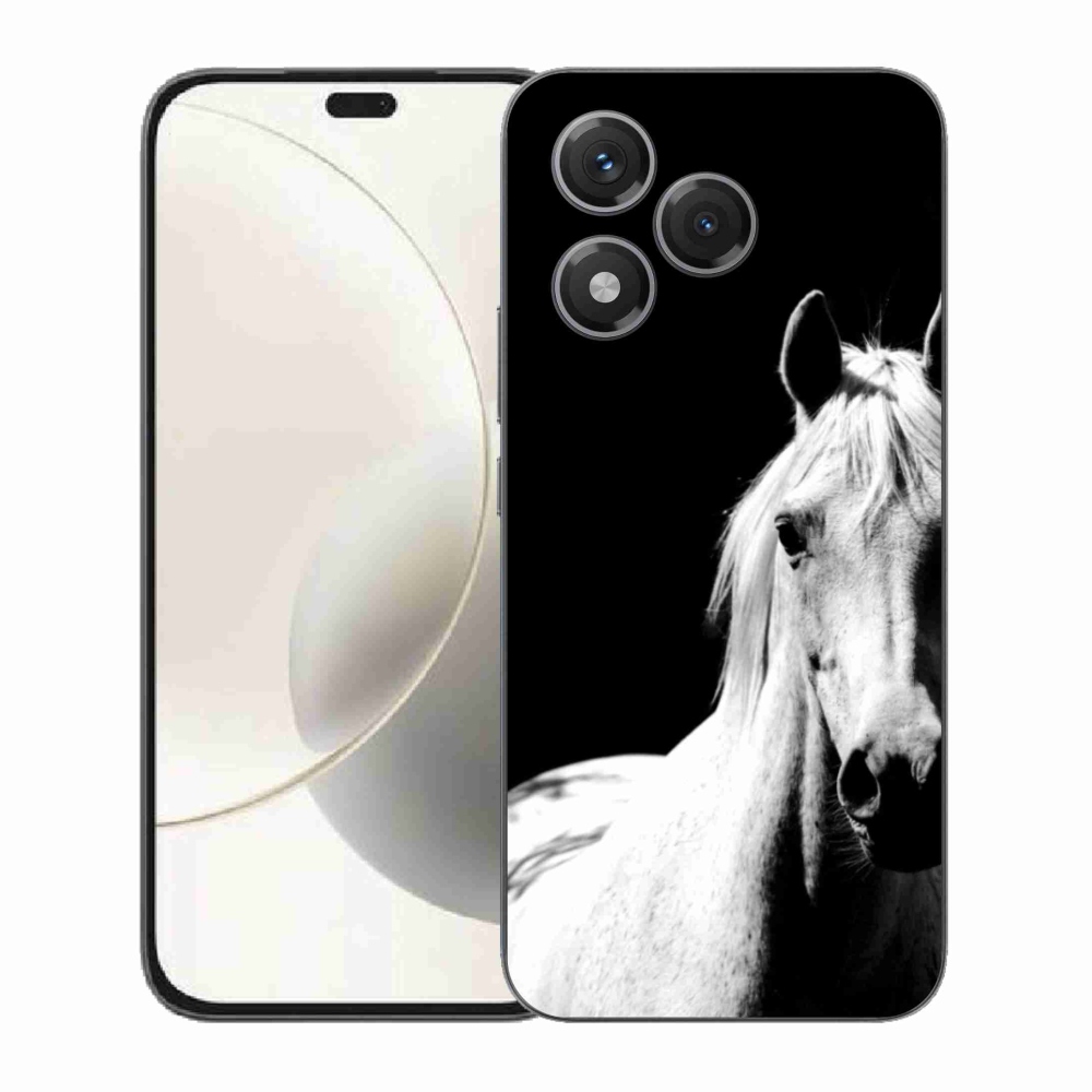 Gélový kryt mmCase na Honor 400 Lite - biely kôň 5