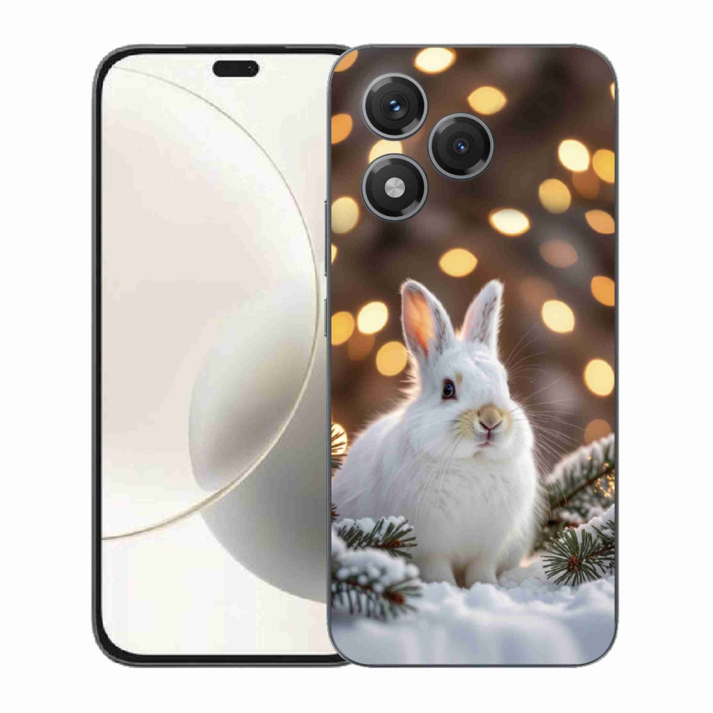 Gélový kryt mmCase na Honor 400 Lite - biely zajac