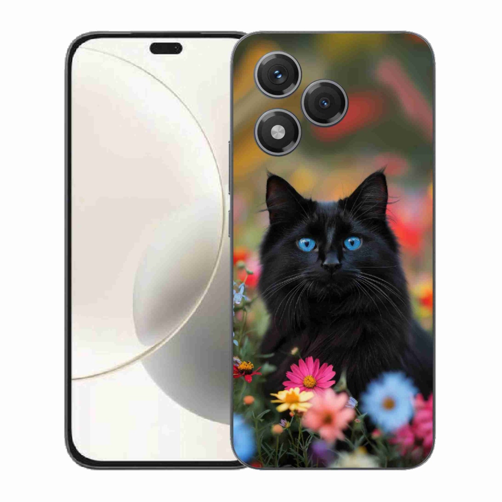Gélový kryt mmCase na Honor 400 Lite - čierne mačiatko 4