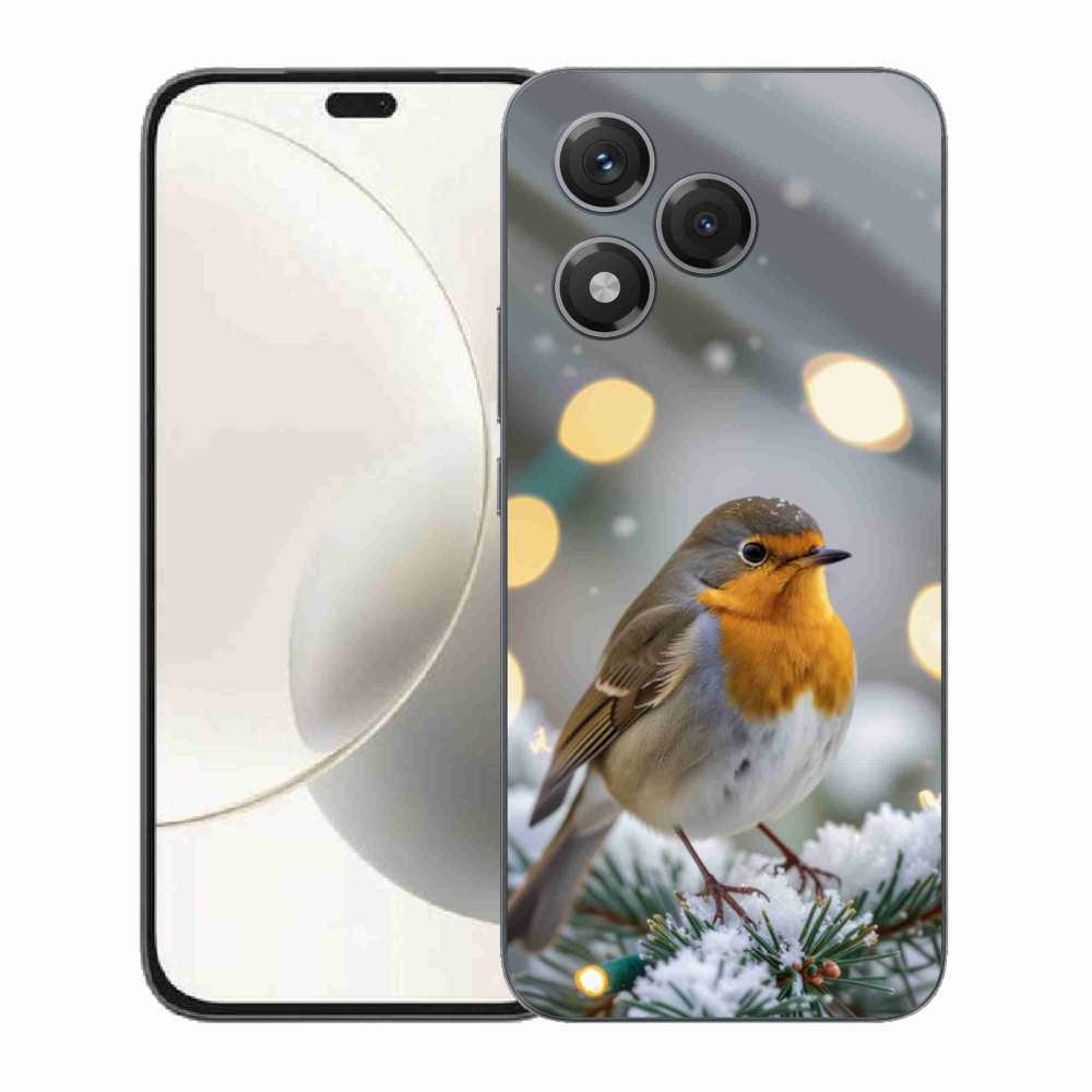 Gélový kryt mmCase na Honor 400 Lite - červienka v zime