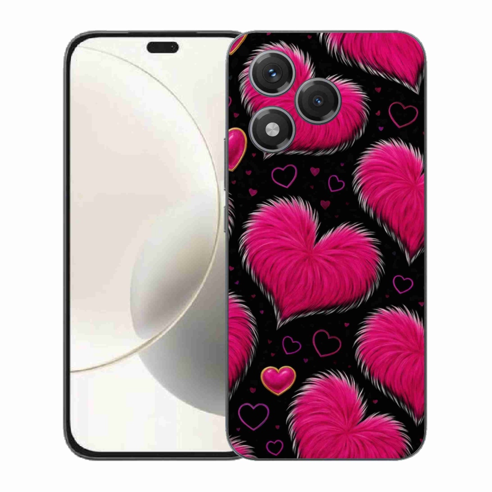 Gélový kryt mmCase na Honor 400 Lite - hebké srdce