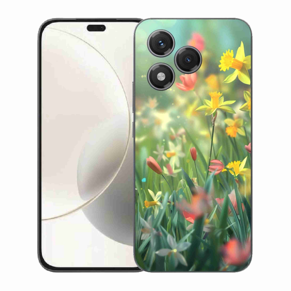 Gélový kryt mmCase na Honor 400 Lite - jarné kvety