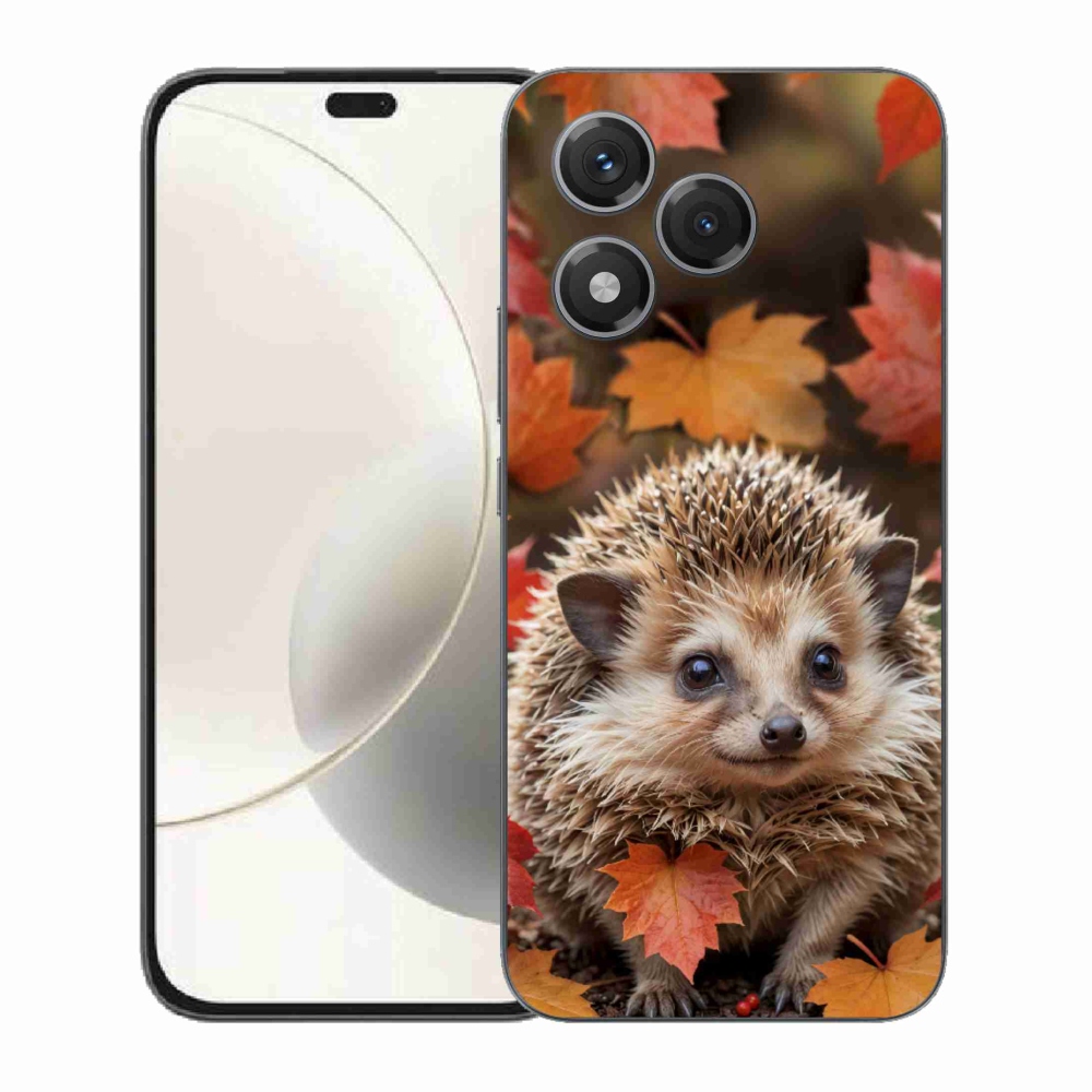 Gélový kryt mmCase na Honor 400 Lite - ježko v lístia