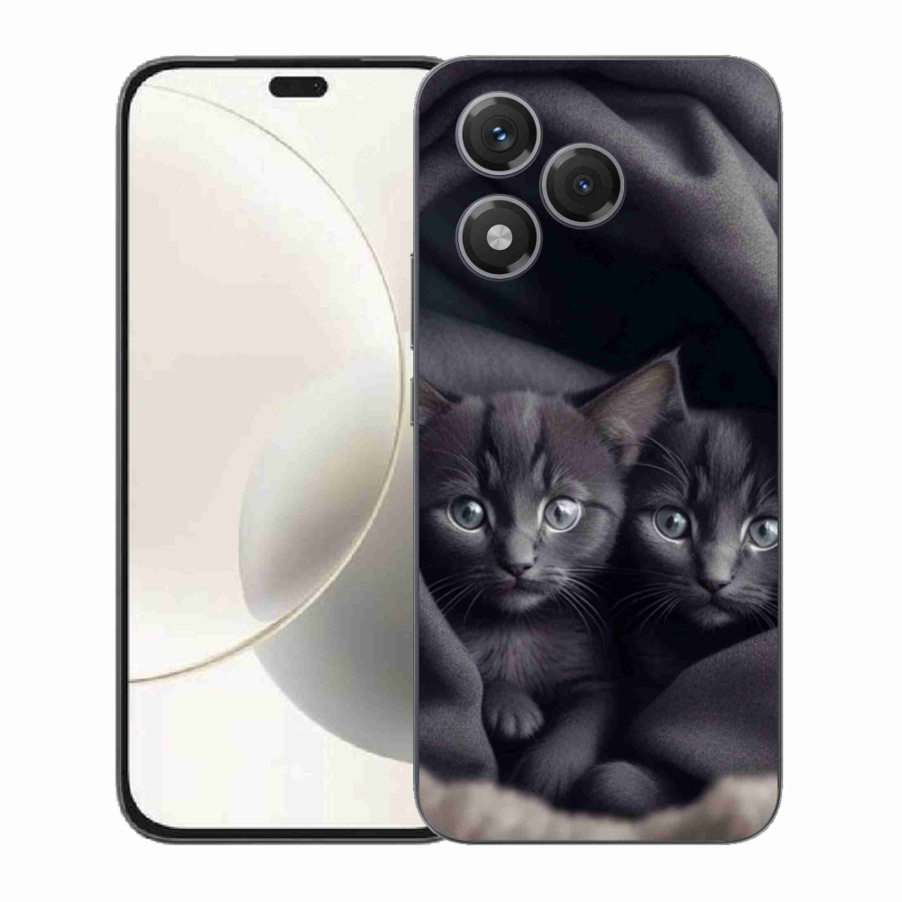 Gélový kryt mmCase na Honor 400 Lite - mačacie duo