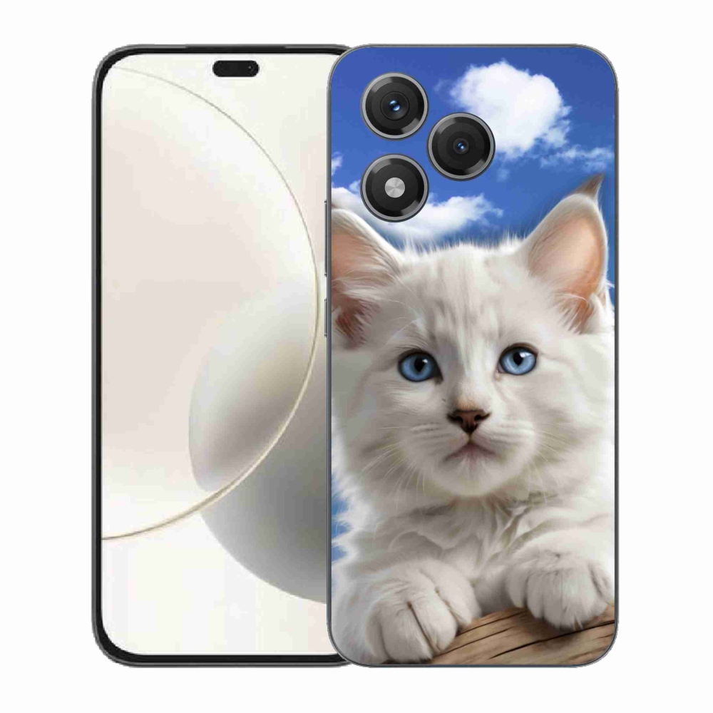 Gélový kryt mmCase na Honor 400 Lite - mačiatko a oblaky