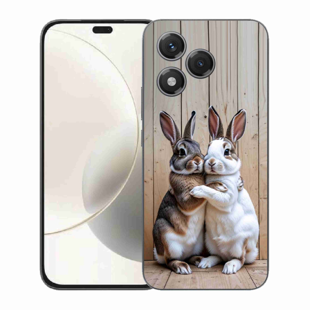 Gélový kryt mmCase na Honor 400 Lite - králičie pár