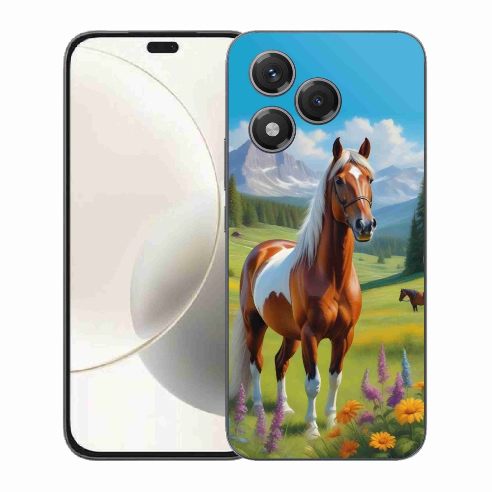 Gélový kryt mmCase na Honor 400 Lite - kôň na lúke