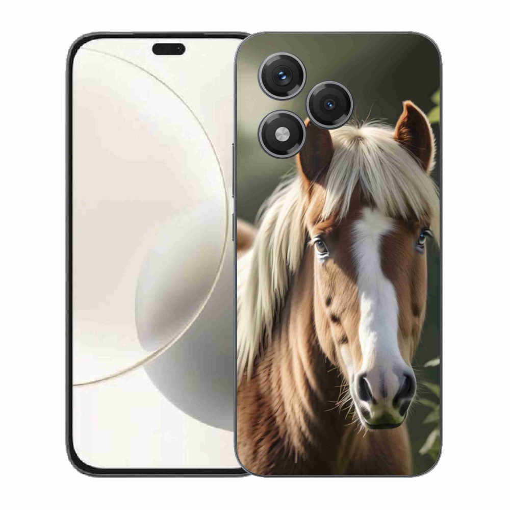 Gélový kryt mmCase na Honor 400 Lite - kôň so svetlou hrivou