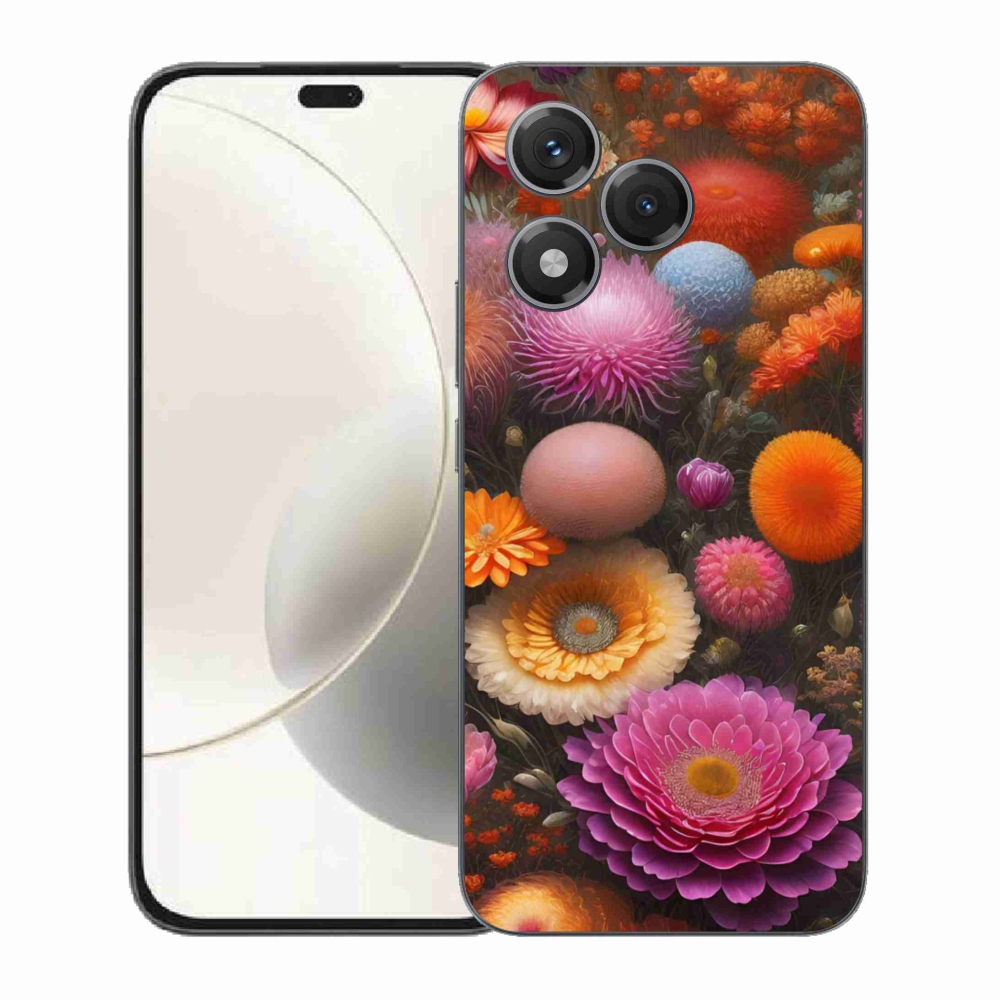 Gélový kryt mmCase na Honor 400 Lite - kvetinová kompozícia