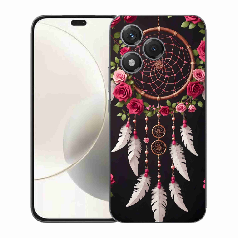 Gélový kryt mmCase na Honor 400 Lite - lapač snov s ružami