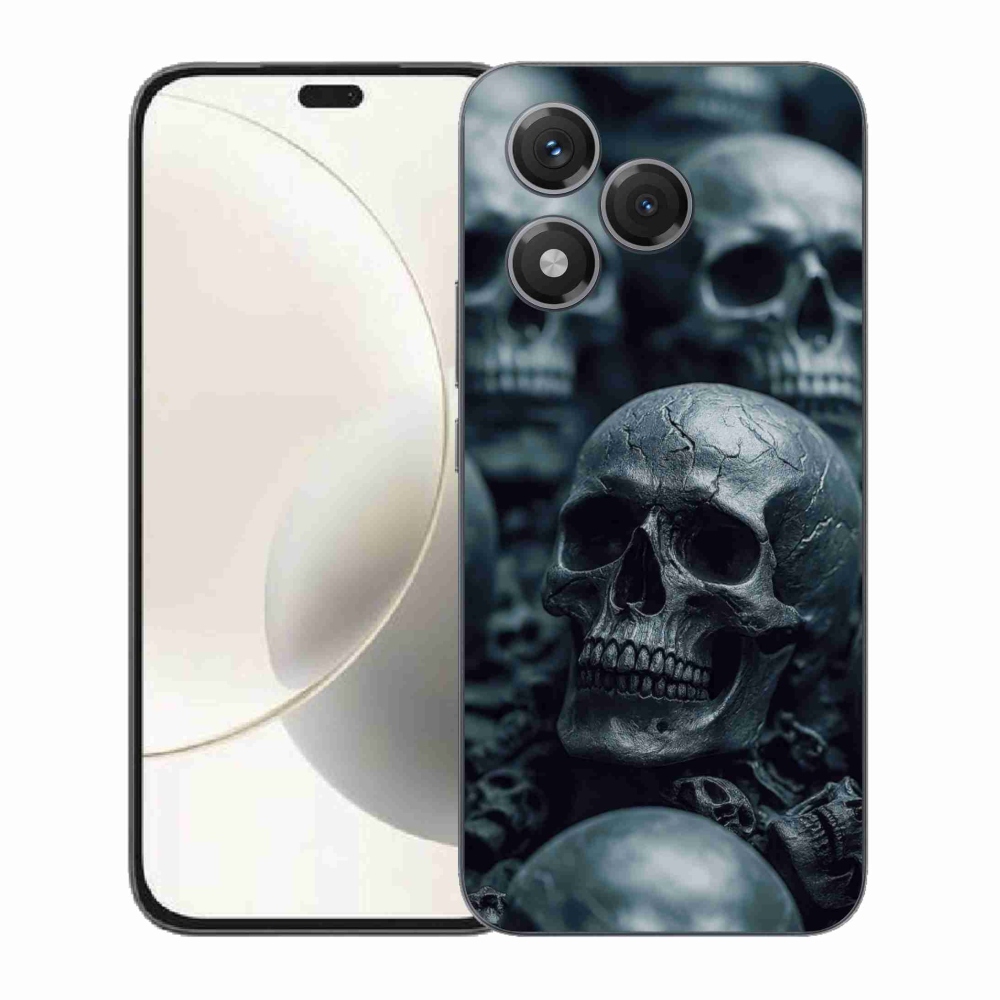 Gélový kryt mmCase na Honor 400 Lite - lebka 2