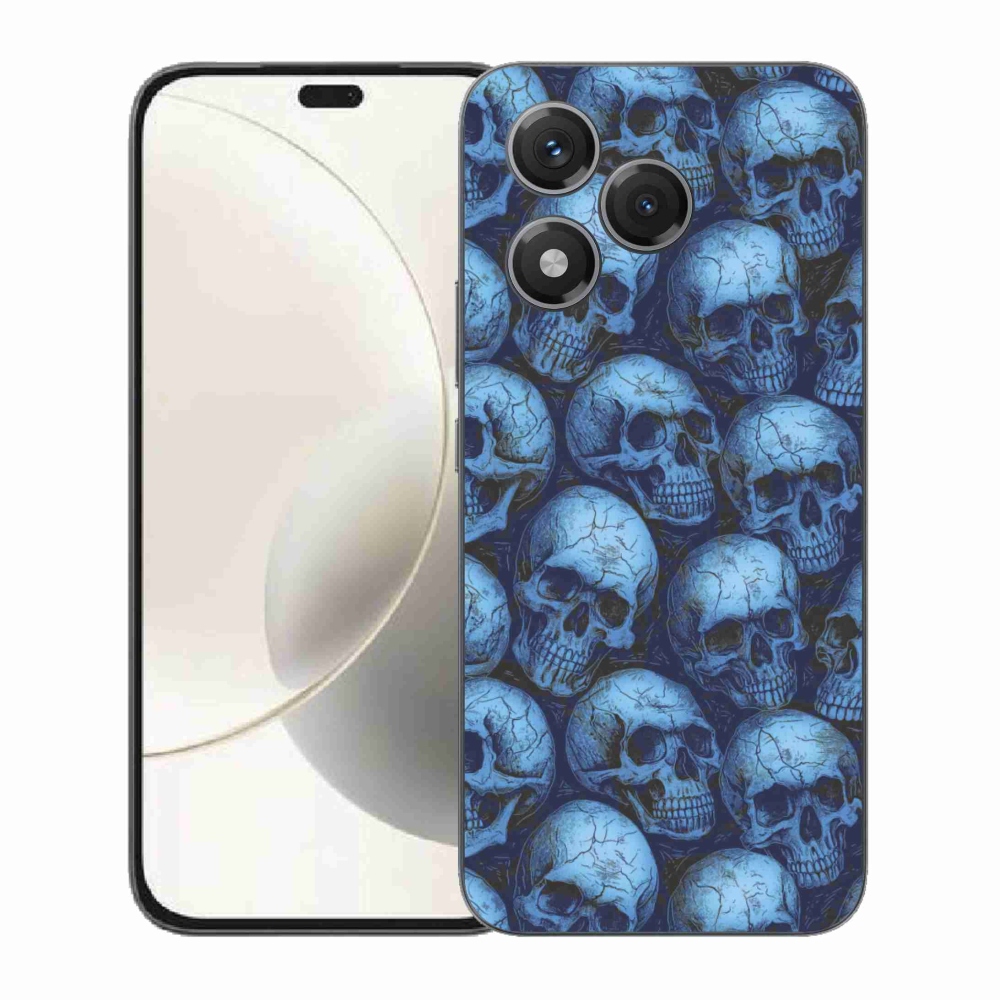 Gélový kryt mmCase na Honor 400 Lite - lebky