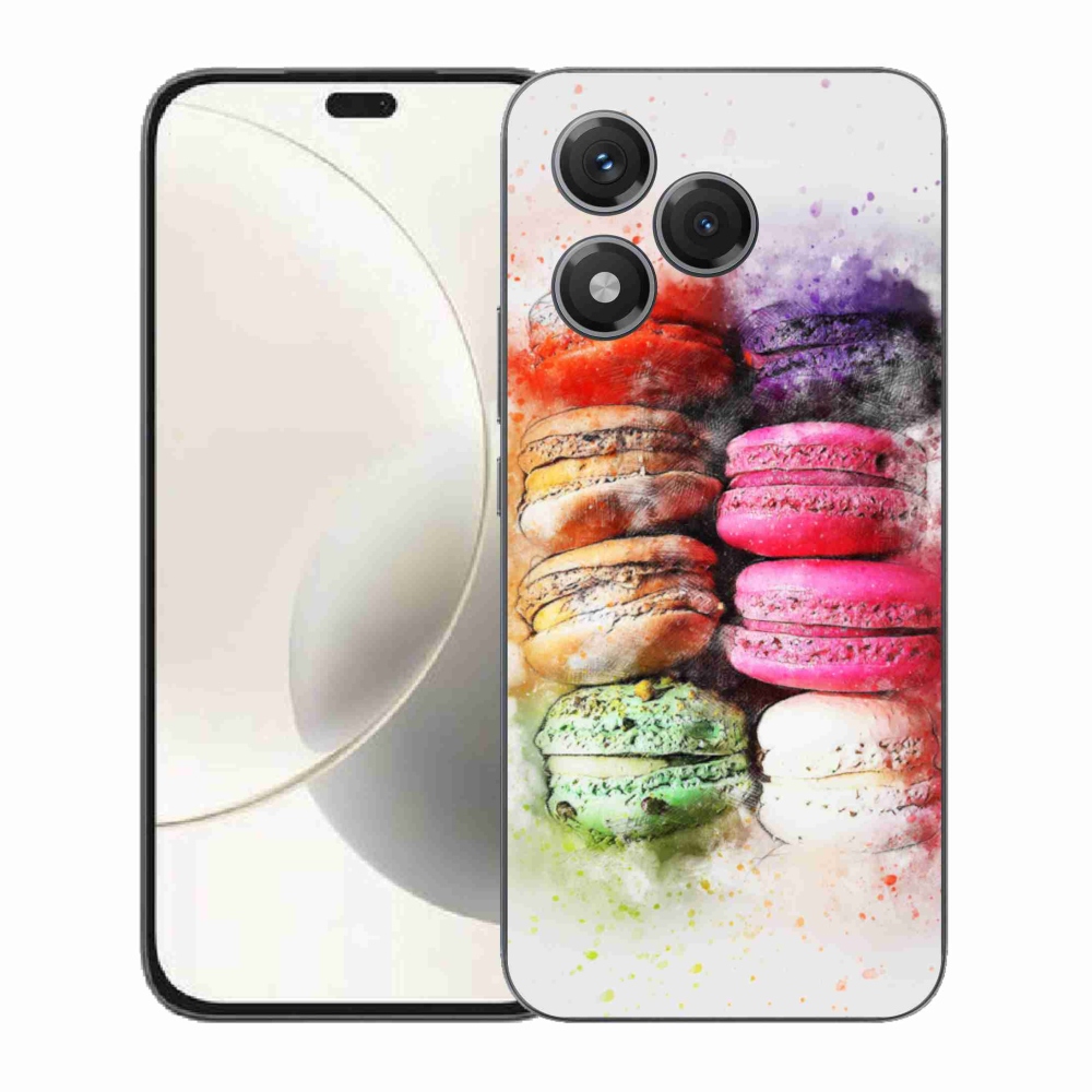 Gélový kryt mmCase na Honor 400 Lite - makrónky