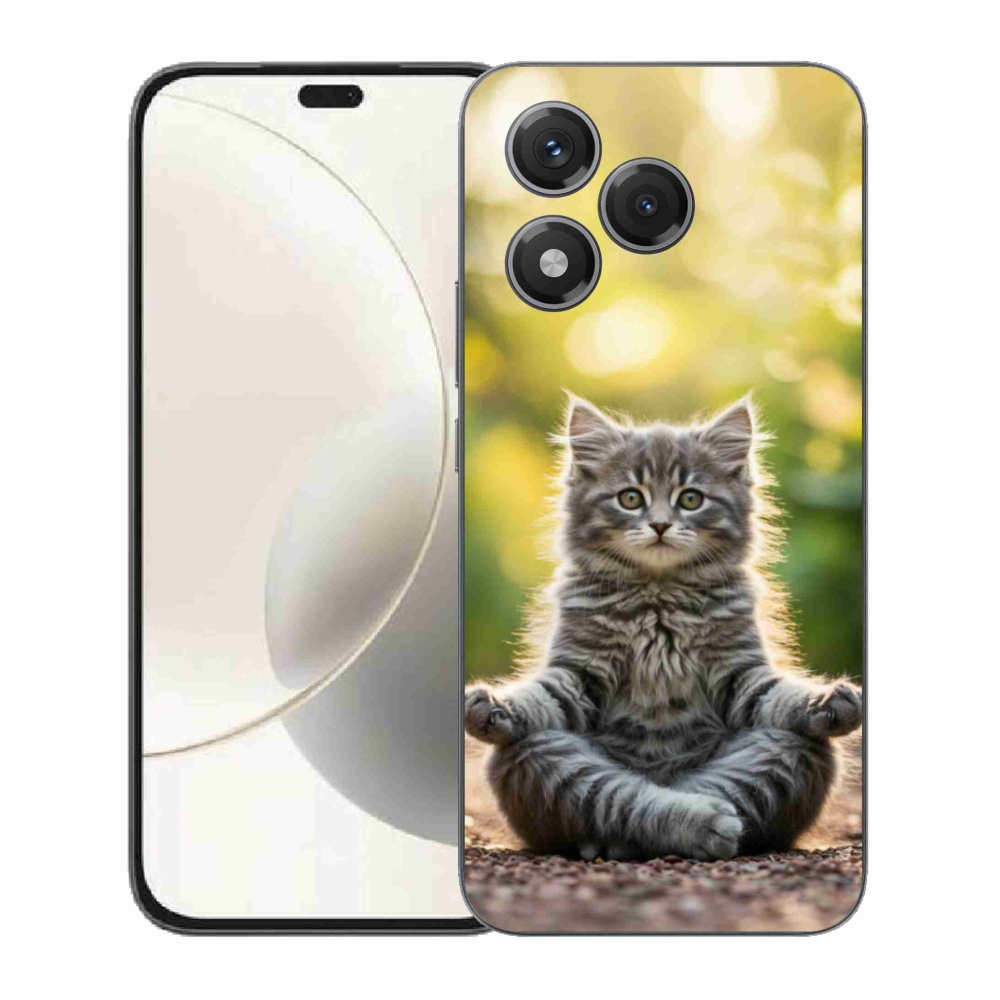 Gélový kryt mmCase na Honor 400 Lite - meditujúce mačiatko