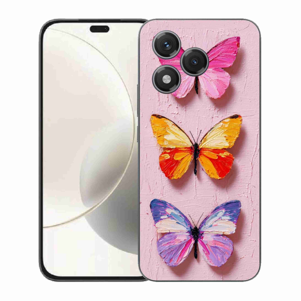 Gélový kryt mmCase na Honor 400 Lite - motýlia trojica