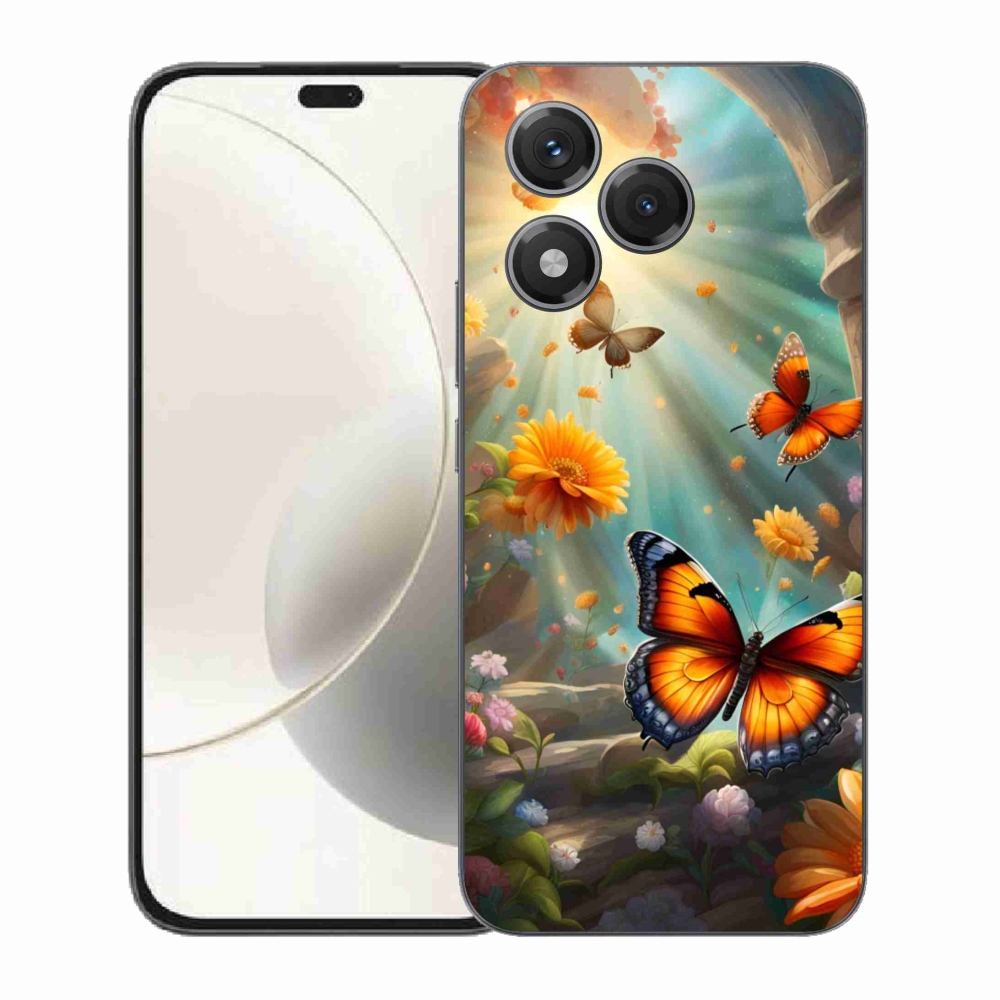 Gélový kryt mmCase na Honor 400 Lite - motýlia záhrada 2