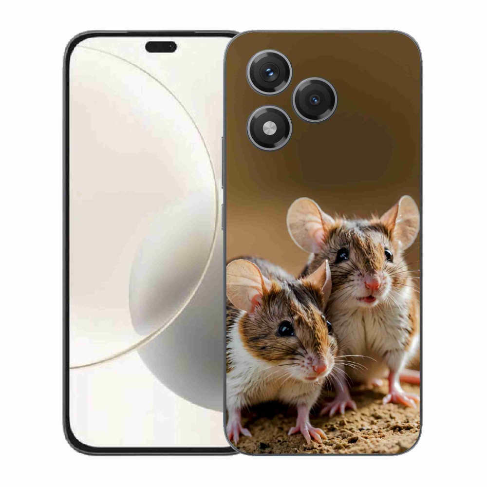 Gélový kryt mmCase na Honor 400 Lite - myší duo