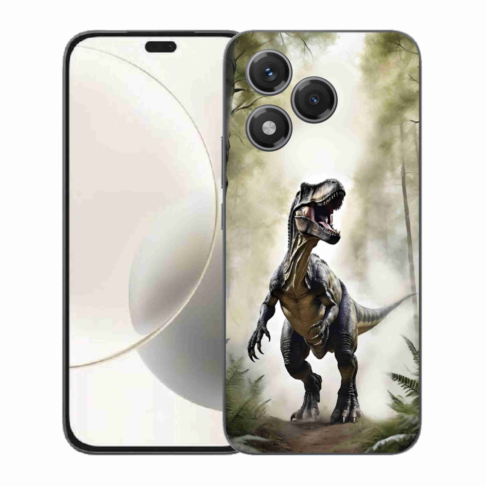 Gélový kryt mmCase na Honor 400 Lite - naštvaný T-Rex