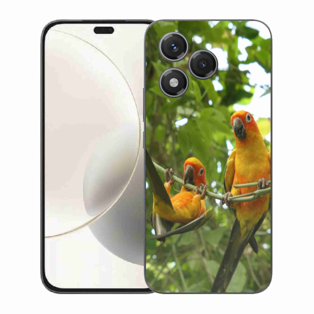 Gélový kryt mmCase na Honor 400 Lite - papagáje aratingy