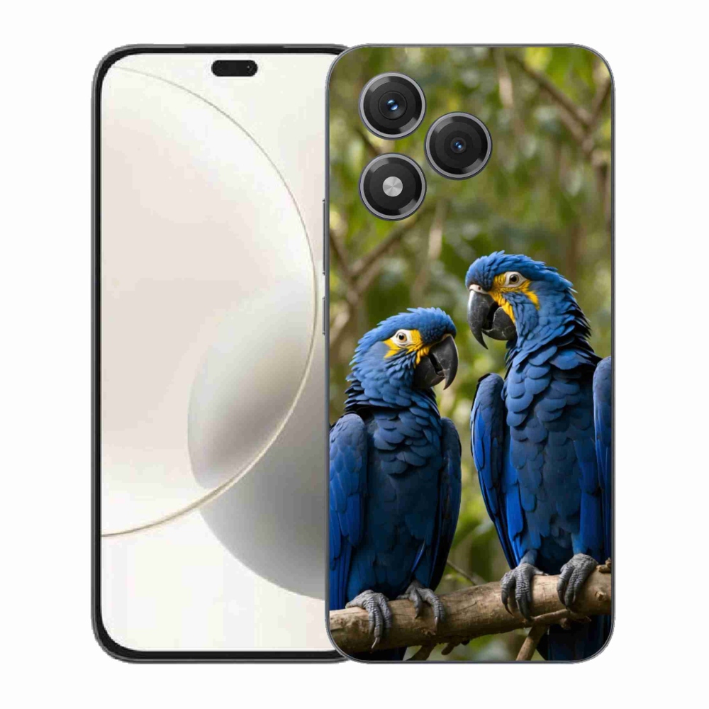 Gélový kryt mmCase na Honor 400 Lite - papagájové duo