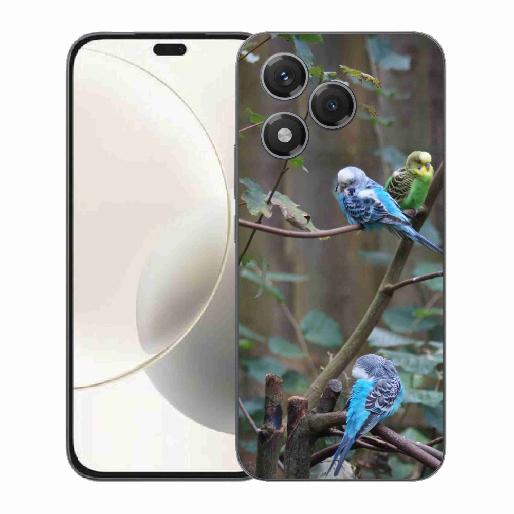 Gélový kryt mmCase na Honor 400 Lite - papagáje na vetve