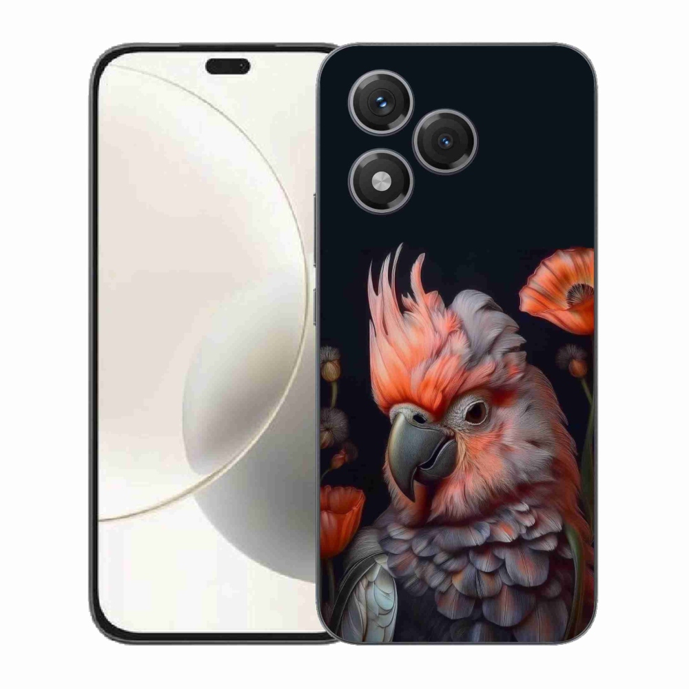 Gélový kryt mmCase na Honor 400 Lite - papagáj kakadu vo farbách