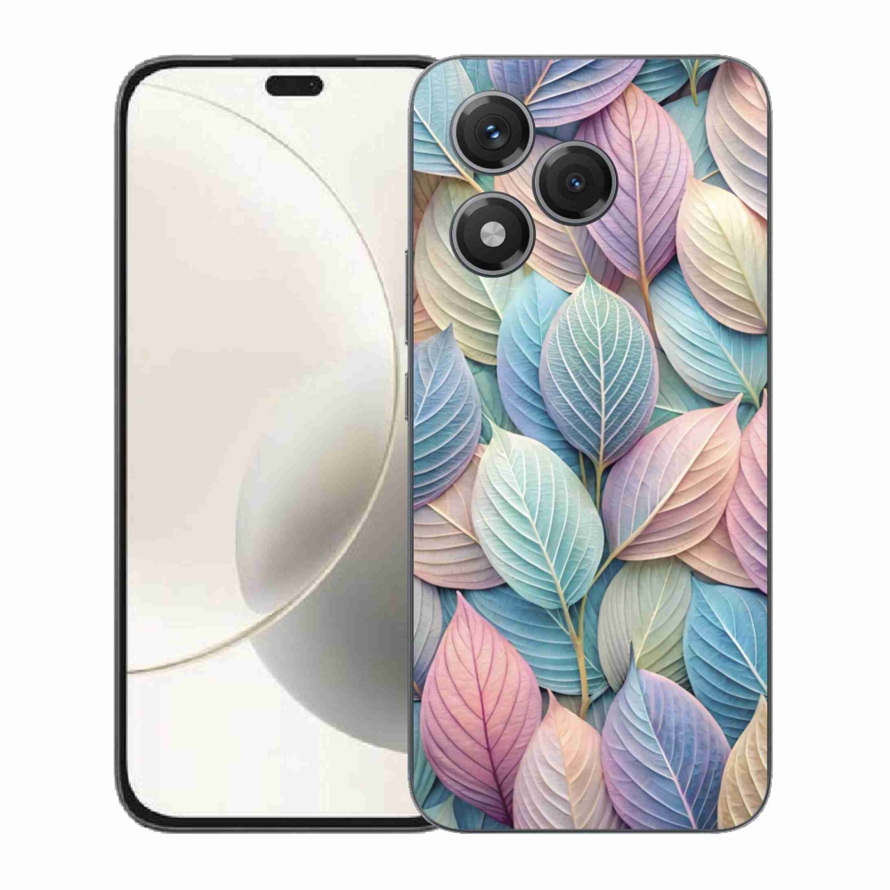 Gélový kryt mmCase na Honor 400 Lite - pastelové listy