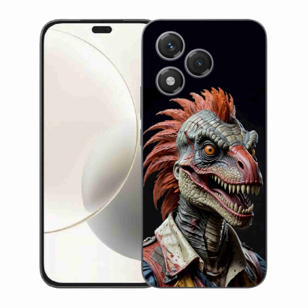 Gélový kryt mmCase na Honor 400 Lite - punk dinosaurus