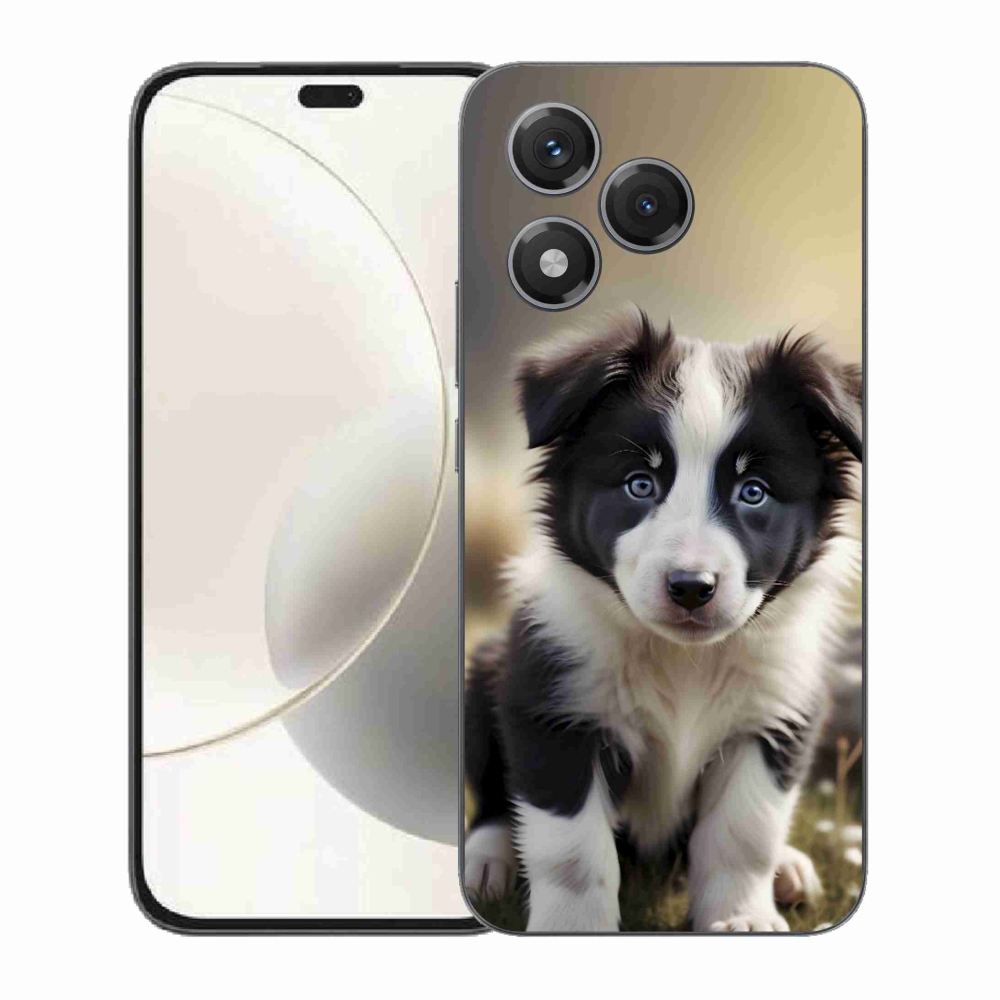 Gélový kryt mmCase na Honor 400 Lite - roztomilá border kólia