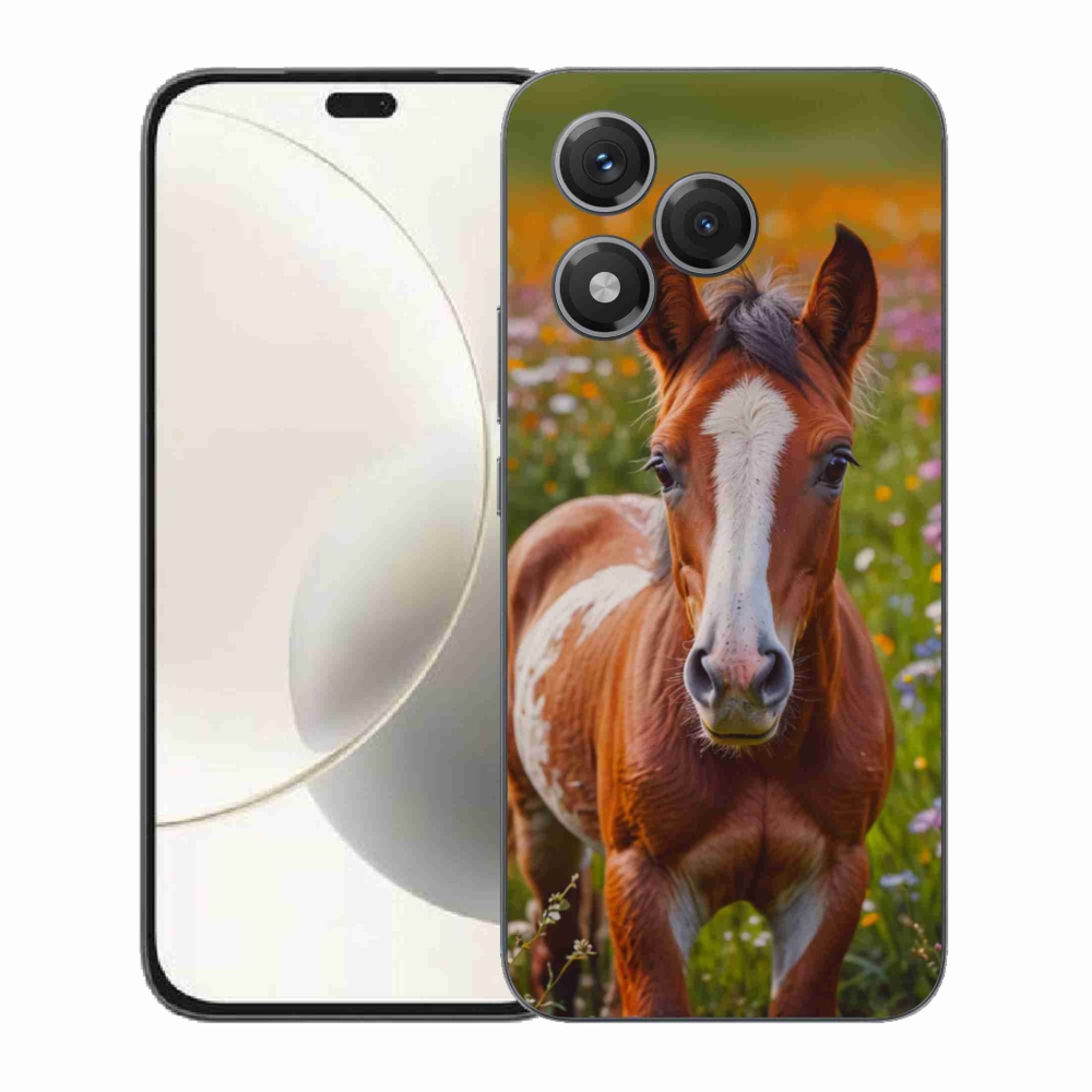 Gélový kryt mmCase na Honor 400 Lite - roztomilé žriebä