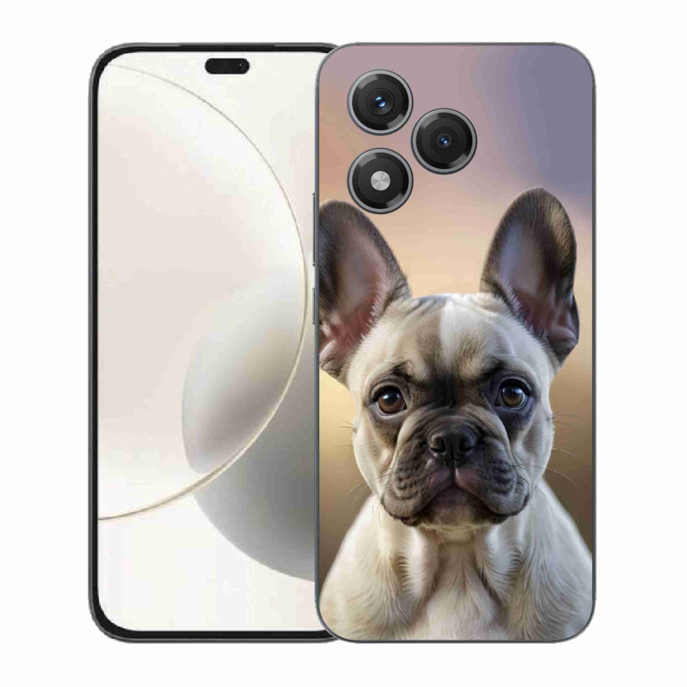 Gélový kryt mmCase na Honor 400 Lite - roztomilý francúzsky buldoček