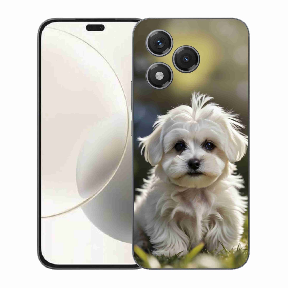 Gélový kryt mmCase na Honor 400 Lite - roztomilý maltézsky psík