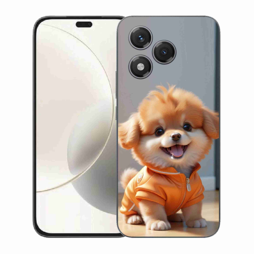 Gélový kryt mmCase na Honor 400 Lite - roztomilý pomeranian v mikine