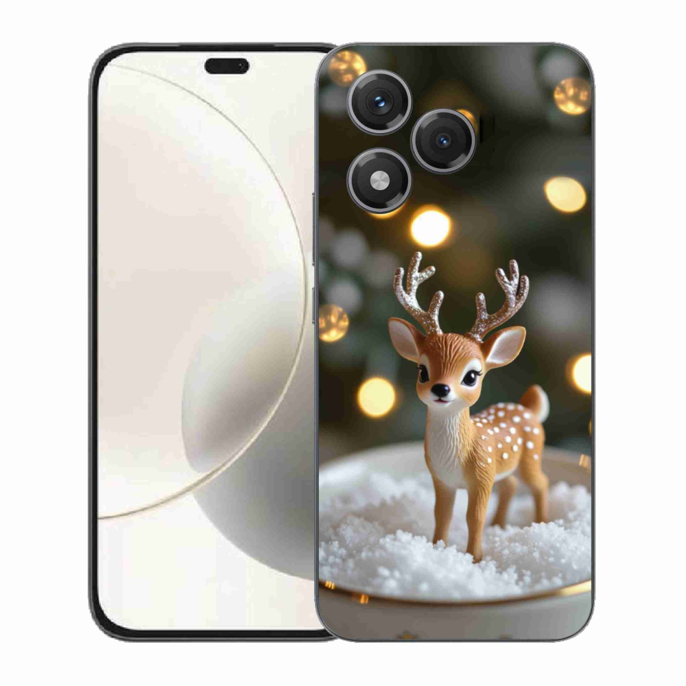 Gélový kryt mmCase na Honor 400 Lite - roztomilý vianočný jeleň