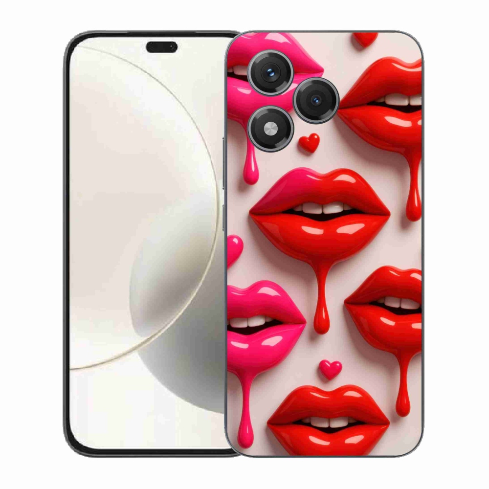 Gélový kryt mmCase na Honor 400 Lite - pery 2