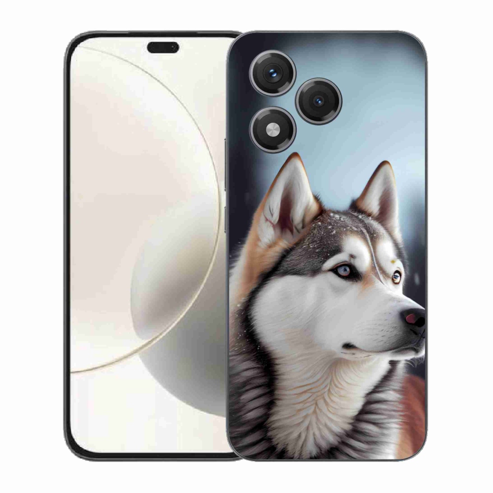 Gélový kryt mmCase na Honor 400 Lite - sibírsky husky