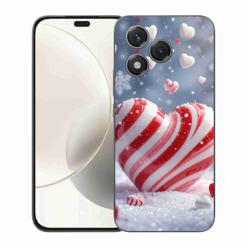 Gélový kryt mmCase na Honor 400 Lite - sladké srdce