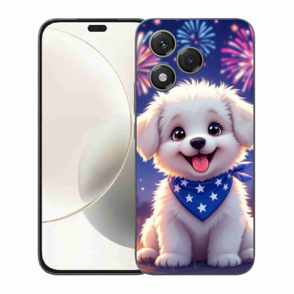 Gélový kryt mmCase na Honor 400 Lite - slávnostné šteňa