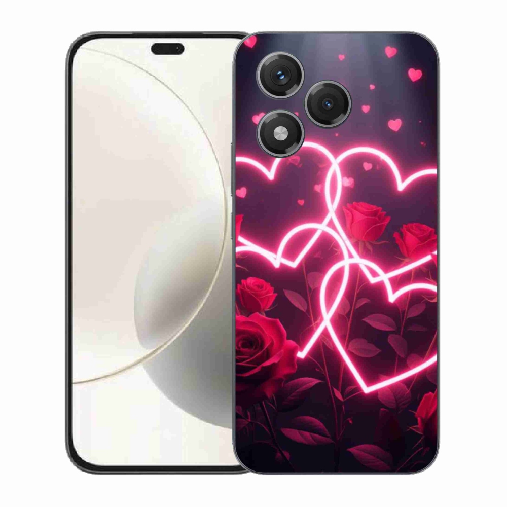Gélový kryt mmCase na Honor 400 Lite - srdce lásky