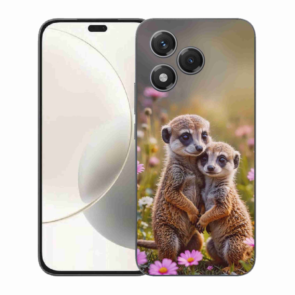 Gélový kryt mmCase na Honor 400 Lite - surikatí duo