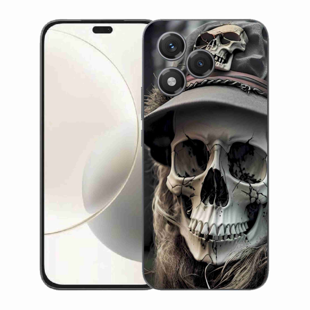 Gélový kryt mmCase na Honor 400 Lite - temná lebka