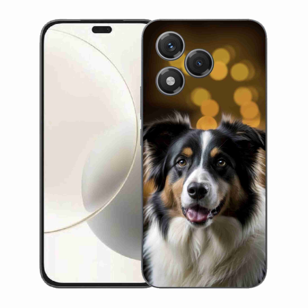 Gélový kryt mmCase na Honor 400 Lite - usmievavý austrálsky ovčiak