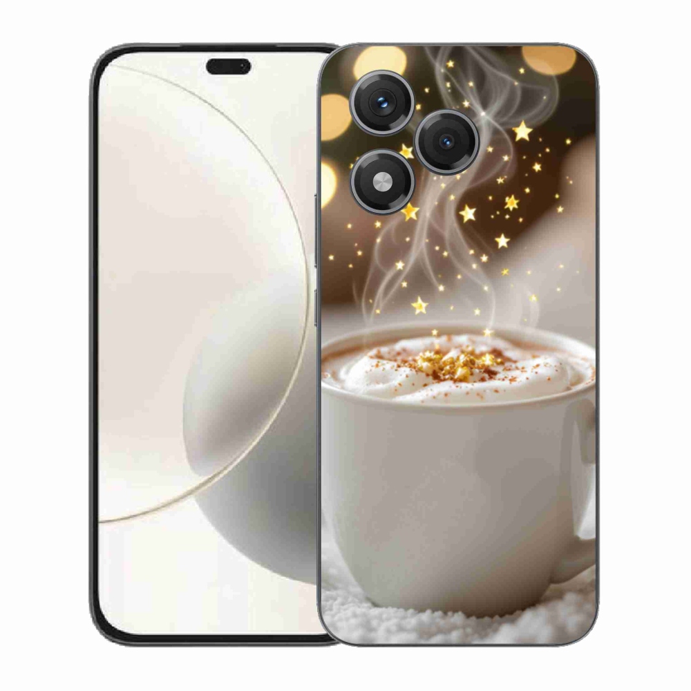 Gélový kryt mmCase na Honor 400 Lite - vianočný horúci nápoj