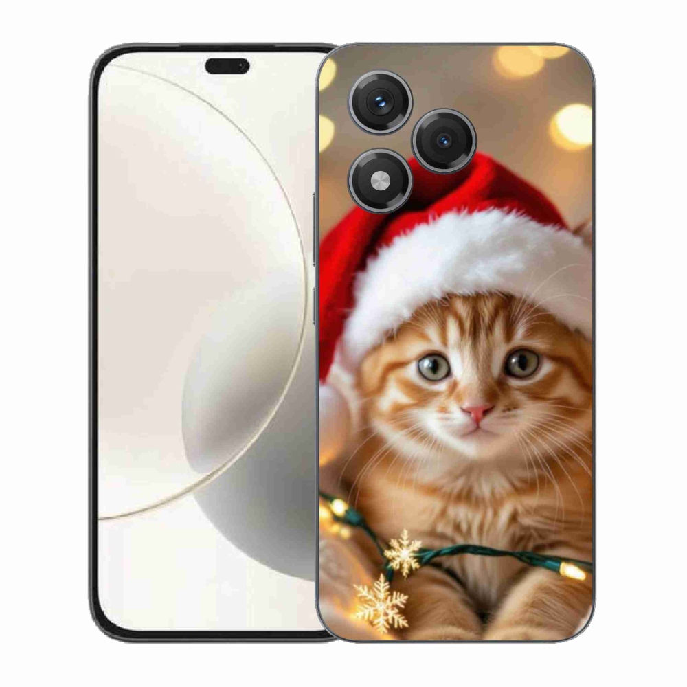 Gélový kryt mmCase na Honor 400 Lite - vianočné mačiatko
