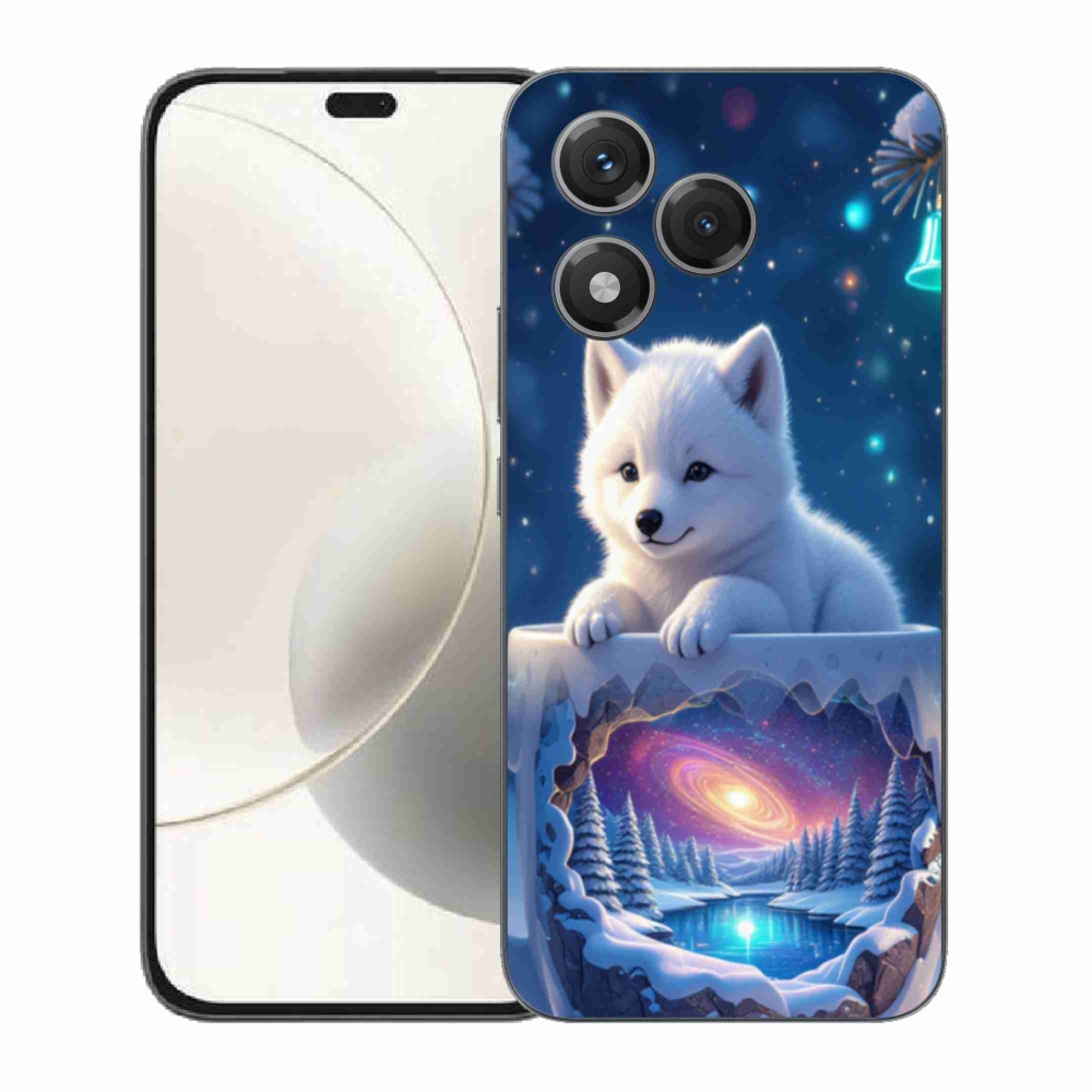 Gélový kryt mmCase na Honor 400 Lite - vianočné šteňa