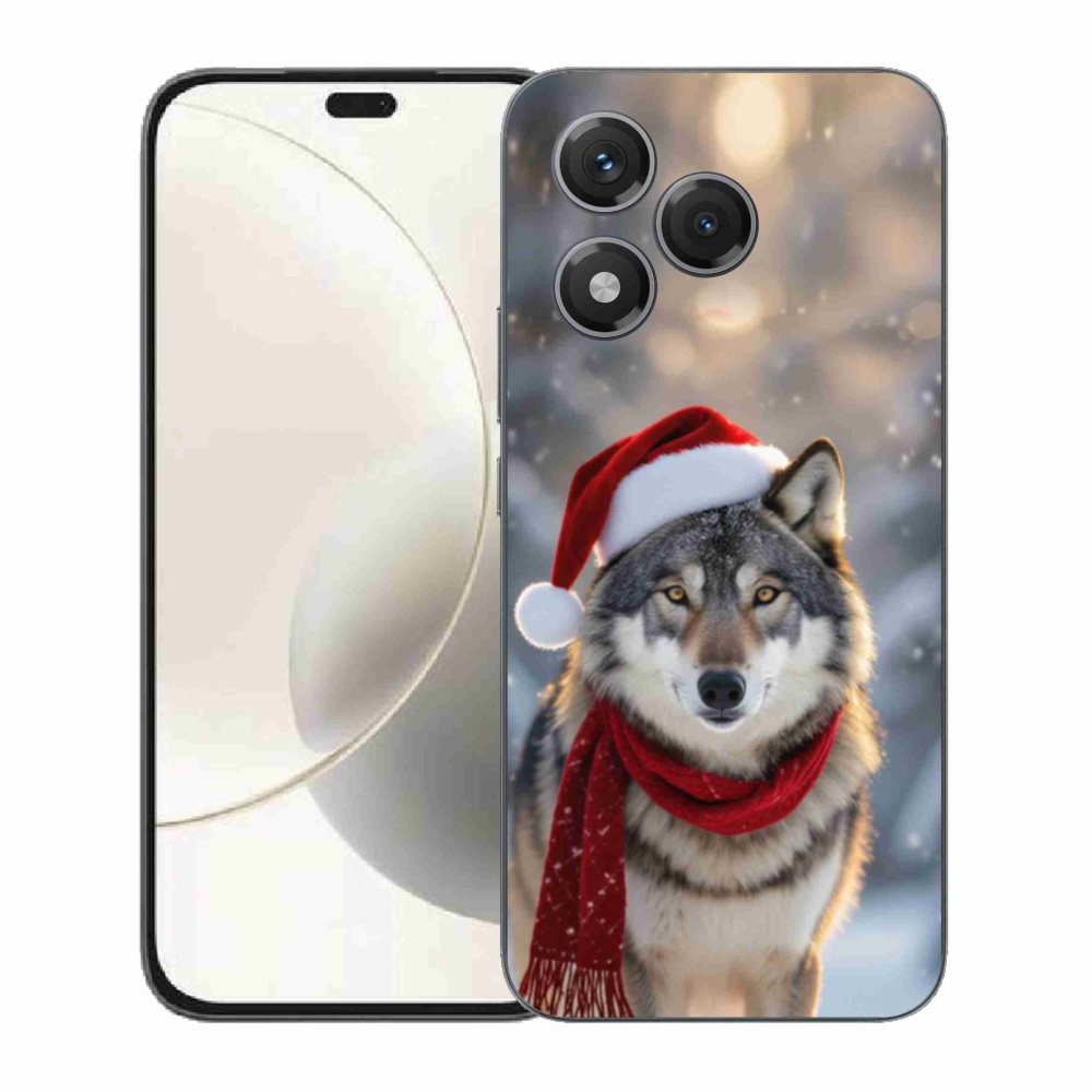 Gélový kryt mmCase na Honor 400 Lite - vianočný vlk