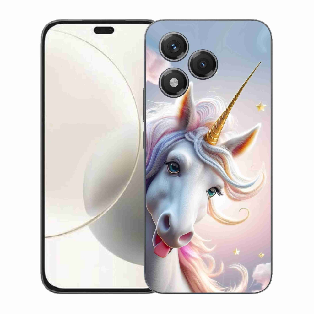 Gélový kryt mmCase na Honor 400 Lite - veselý jednorožec