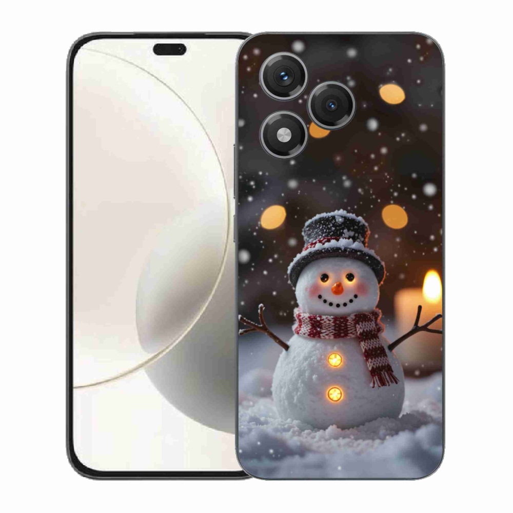 Gélový kryt mmCase na Honor 400 Lite - veselý snehuliak